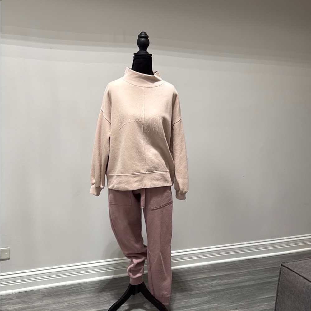 All saints Cozy Pink and Cream Lounge Set
